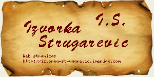 Izvorka Strugarević vizit kartica